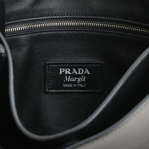 200006829019 9 Prada Margit Shoulder Bag City Calf Leather Argilla Nero