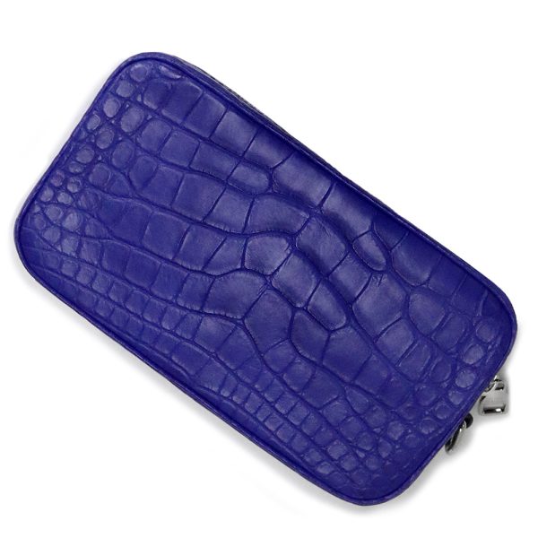 200007057019 6 Louis Vuitton Pochette Volga Crocodile Blue