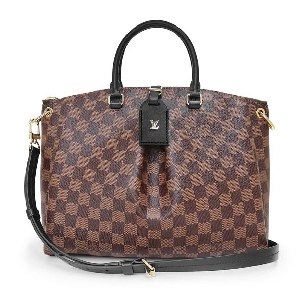 200007517019 Louis Vuitton Odeon Tote MM Shoulder Handbag Damier Leather Brown