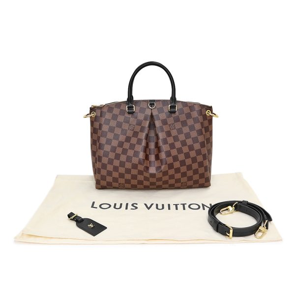 200007517019 2 Louis Vuitton Odeon Tote MM Shoulder Handbag Damier Leather Brown