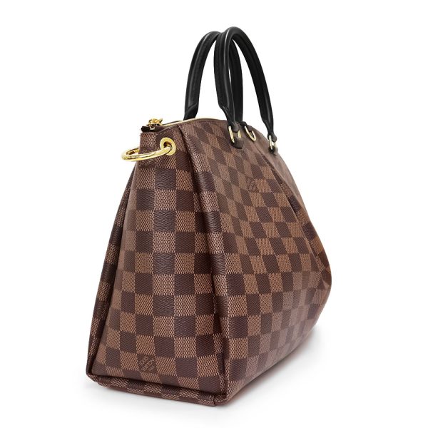 200007517019 4 Louis Vuitton Odeon Tote MM Shoulder Handbag Damier Leather Brown