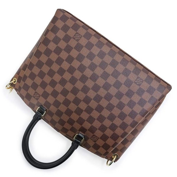 200007517019 6 Louis Vuitton Odeon Tote MM Shoulder Handbag Damier Leather Brown