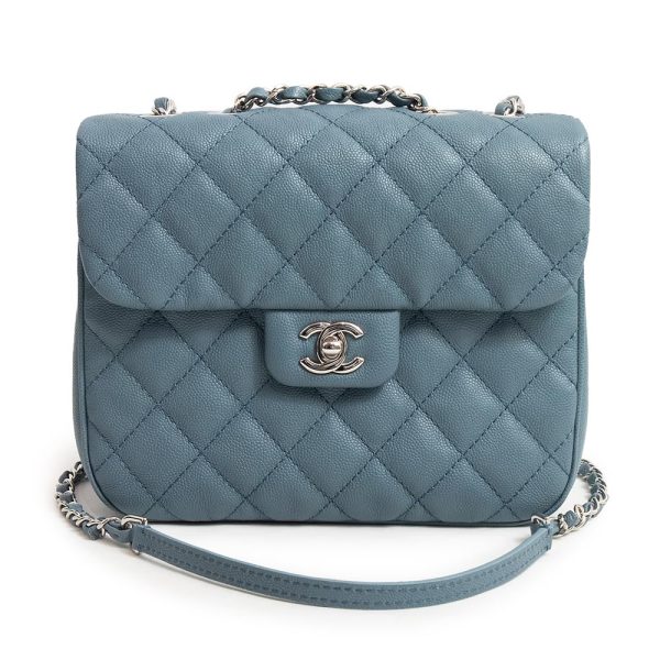 200007599019 Chanel Matelasse 2WAY Chain Shoulder Bag Crossbody Blue