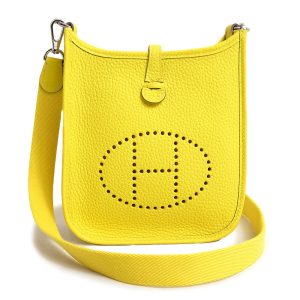 200007707019 HERMES Evelyn TPM Amazon 16 Leather Crossbody Bag Yellow