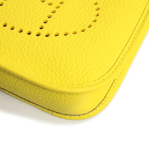 200007707019 11 HERMES Evelyn TPM Amazon 16 Leather Crossbody Bag Yellow