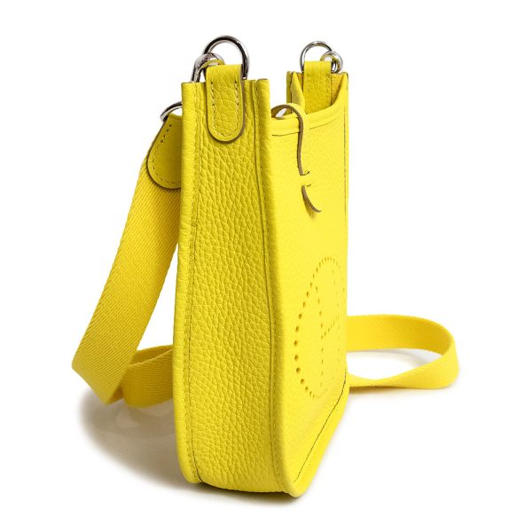 200007707019 4 HERMES Evelyn TPM Amazon 16 Leather Crossbody Bag Yellow