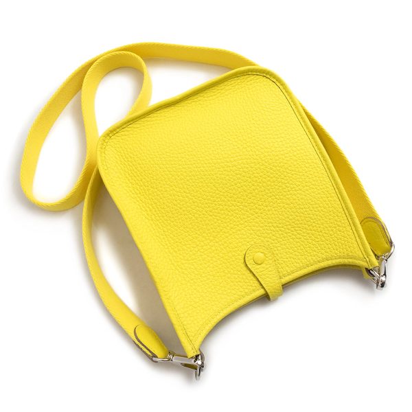 200007707019 6 HERMES Evelyn TPM Amazon 16 Leather Crossbody Bag Yellow