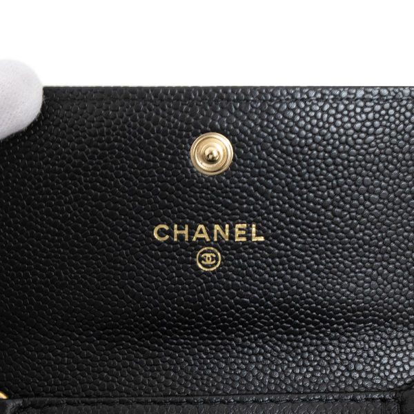 200007921019 9 Chanel Boy Chanel Crossbody Shoulder Chain Wallet Caviar Skin Black