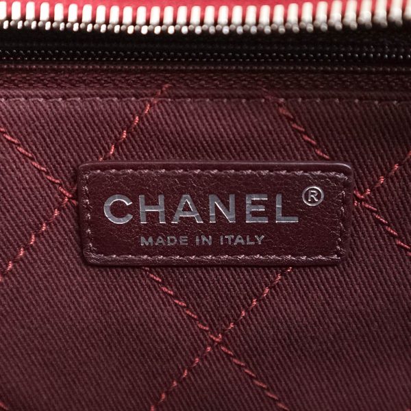 200008539019 11 Chanel Matelasse Coco Mark Deauville Bowling Shoulder Handbag Wine Red