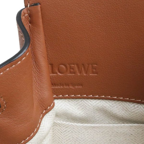 200008574019 9 Loewe Hammock Drawstring Mini Shoulder Bag Calf Leather Brown