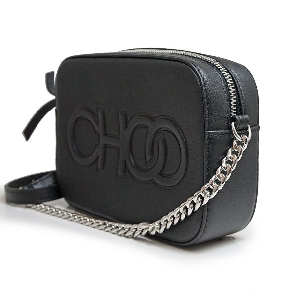 200008659019 5 Jimmy Choo Chain Shoulder Bag Leather Black