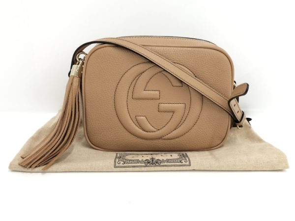 oplus 256 Gucci Soho Small Disco Bag Leather Beige