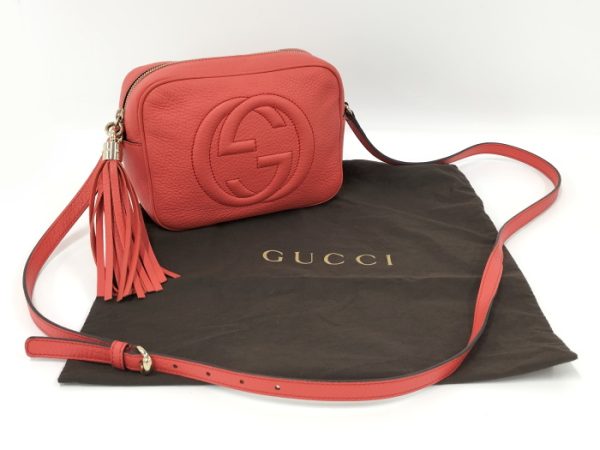 oplus 256 Gucci Soho Small Disco Bag Leather Red