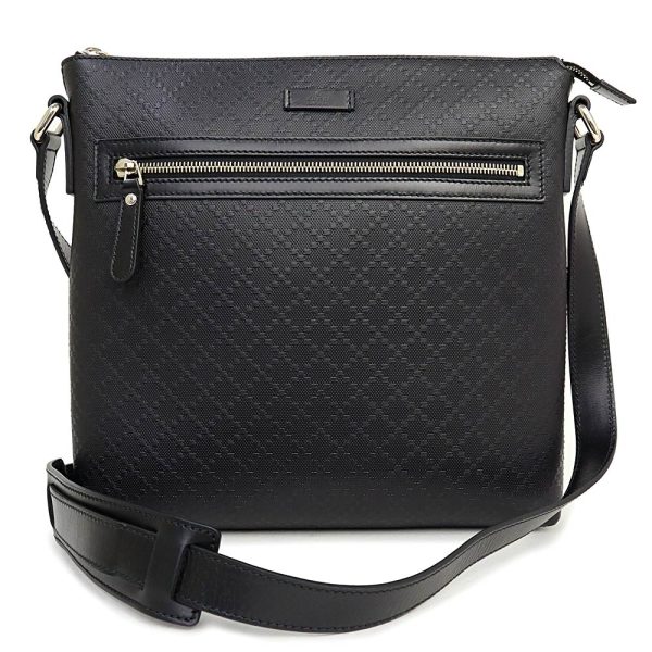 200008780019 Gucci Bright Diamante Shoulder Bag Leather Black