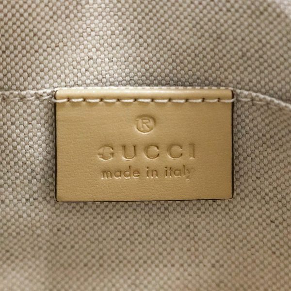 200008900019 9 Gucci Horsebit 2way Shoulder Bag Leather Beige