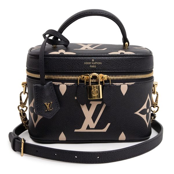 200009109019 Louis Vuitton Vanity PM Monogram Empreinte Shoulder Handbag Black