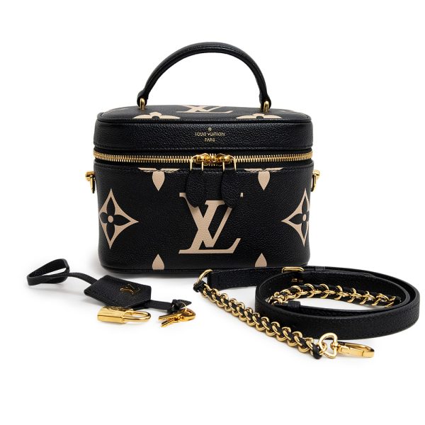 200009109019 2 Louis Vuitton Vanity PM Monogram Empreinte Shoulder Handbag Black