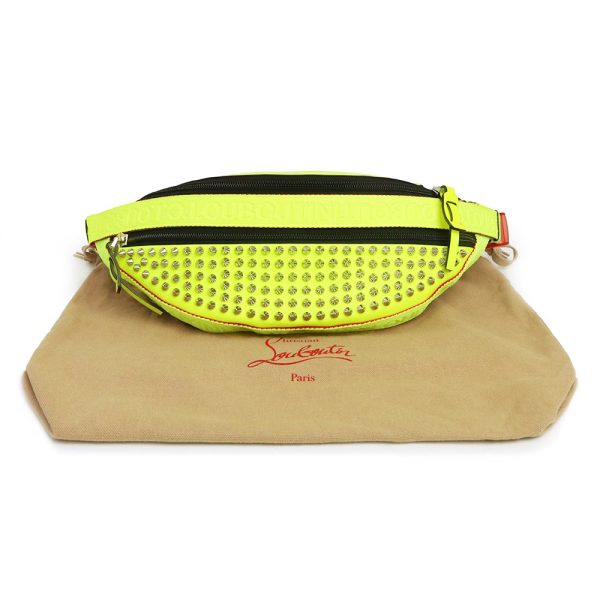 200009115019 2 Christian Louboutin Studs Waist Body Bag Yellow