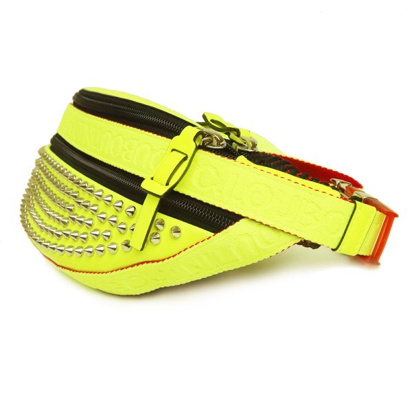 200009115019 5 Christian Louboutin Studs Waist Body Bag Yellow