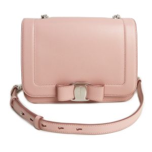 200009347019 Salvatore Ferragamo Vara Ribbon Shoulder Bag Pink