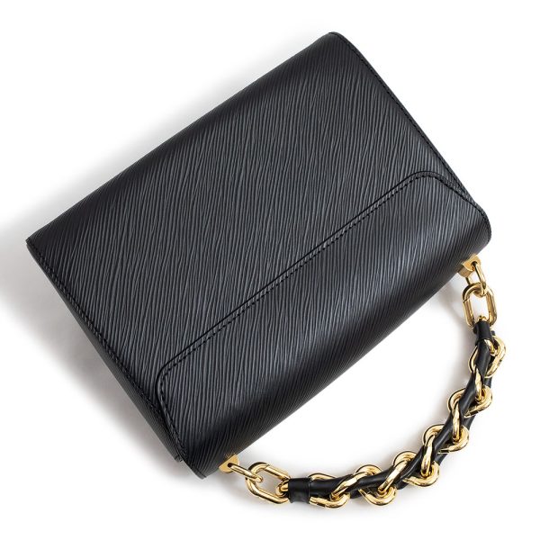 200009358019 6 LOUIS VUITTON Twist MM Epi Leather Crossbody Handbag Black