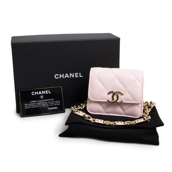 200009688019 2 Chanel Mini Matelasse Chain Shoulder Bag Lambskin Pink Light Gold