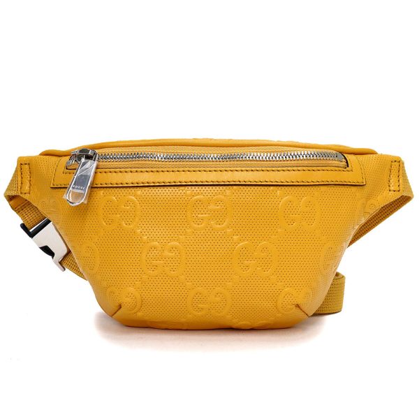 200009691019 Gucci Small Belt Body Waist Bag GG Leather Yellow