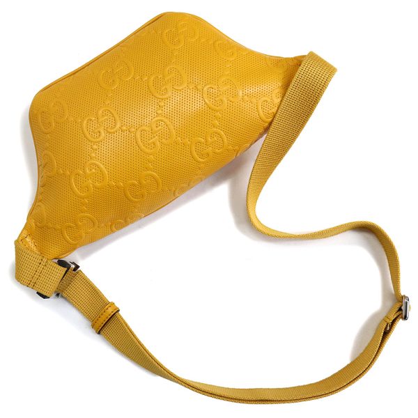 200009691019 6 Gucci Small Belt Body Waist Bag GG Leather Yellow