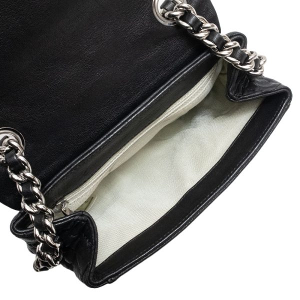 200009772019 3 Chanel A49914 Matelasse Chain Around Lambskin Leather Shoulder Bag Black