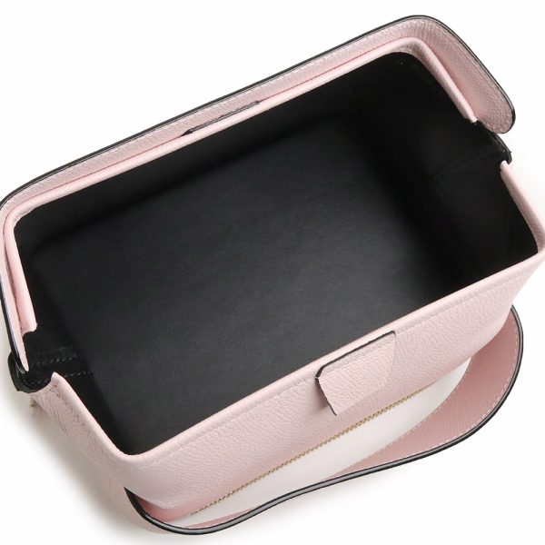 200009777019 3 Valextra Trick Track Handbag Leather Pale Pink