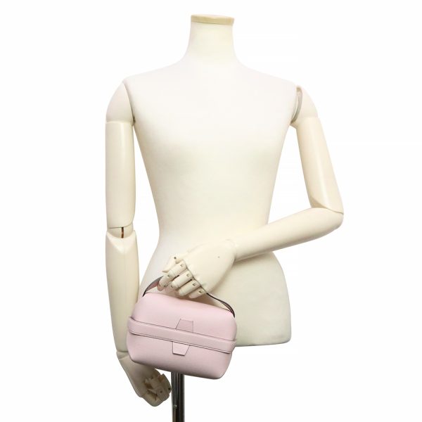 200009777019 9 Valextra Trick Track Handbag Leather Pale Pink