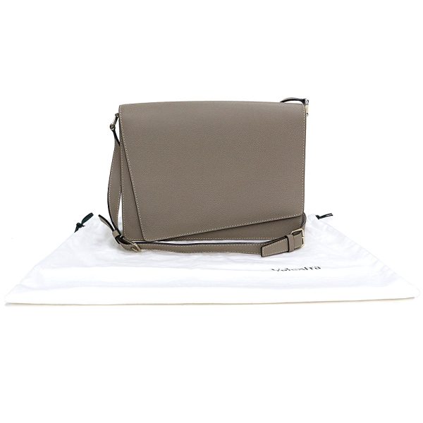 200009907019 2 Valextra Twist Shoulder Bag Crossbody Gray Beige