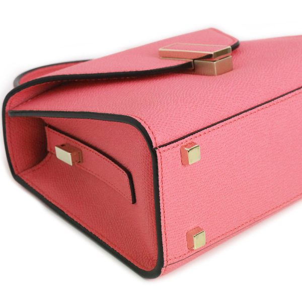 200010117019 12 Valextra Micro Iside Shoulder Handbag Soft Calfskin Blush Pink
