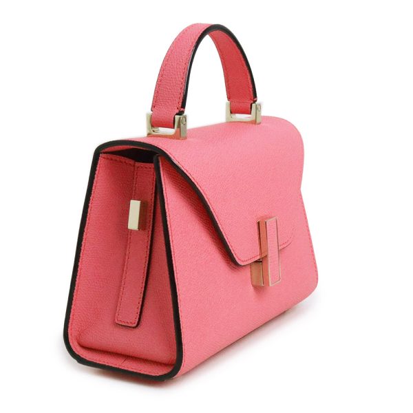 200010117019 3 Valextra Micro Iside Shoulder Handbag Soft Calfskin Blush Pink