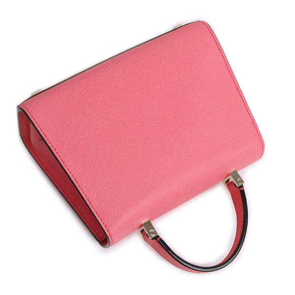 200010117019 5 Valextra Micro Iside Shoulder Handbag Soft Calfskin Blush Pink