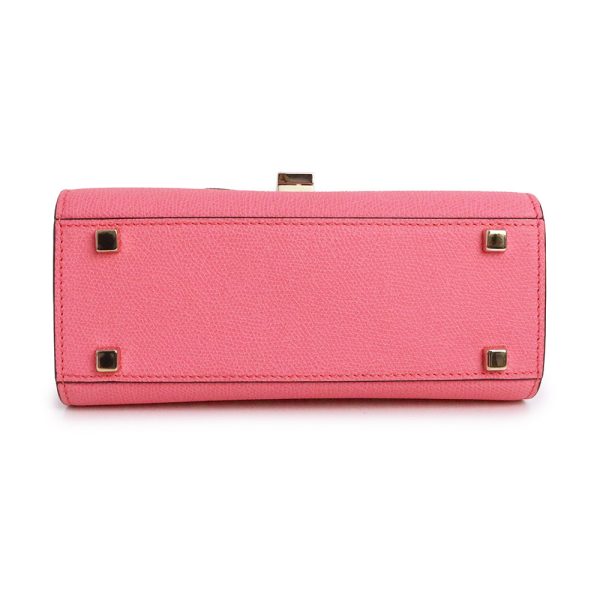 200010117019 6 Valextra Micro Iside Shoulder Handbag Soft Calfskin Blush Pink