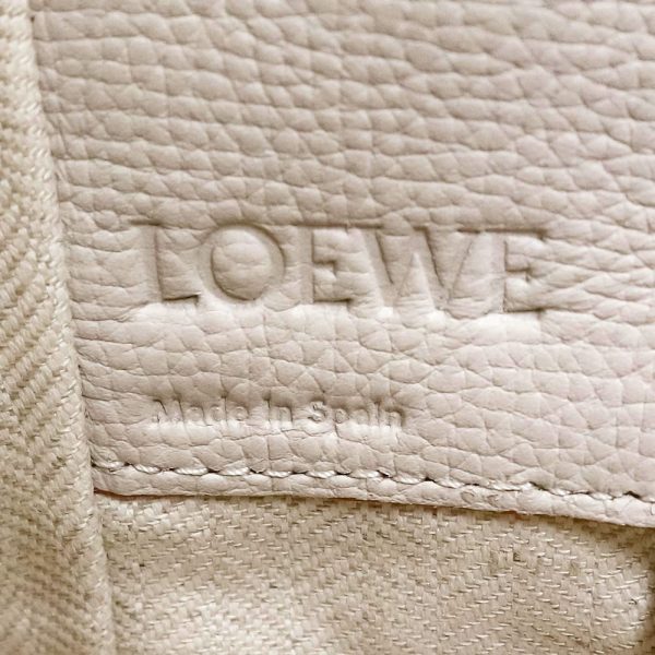 200010154019 9 LOEWE Hammock Pebble Grain Calfskin Leather Light Ghost White