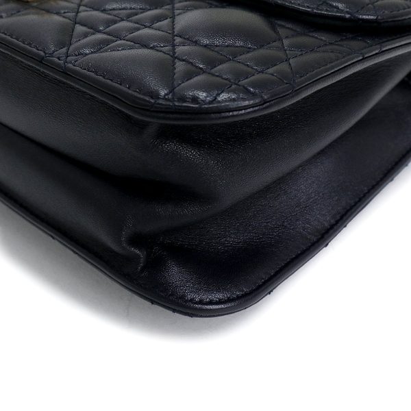 200010333019 10 Christian Dior Dior Addict Chain Shoulder Handbag Cannage Black