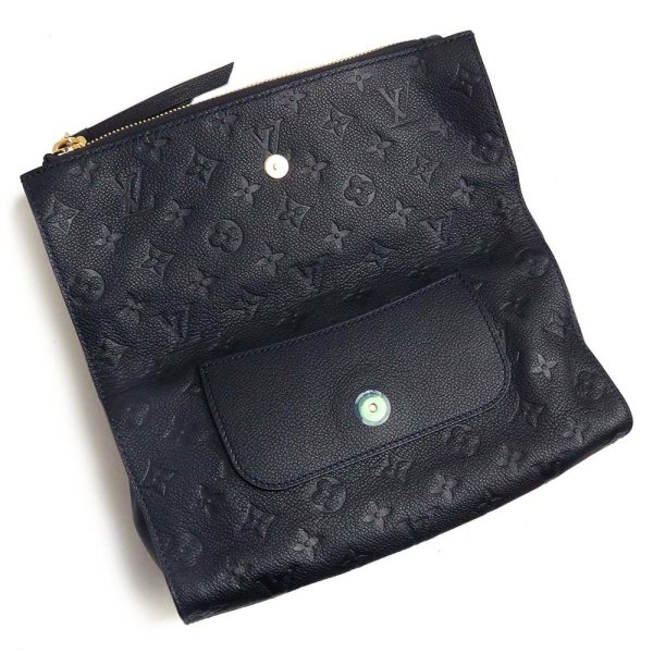 200010495019 4 Louis Vuitton Clutch Monogram Leather Infini Navy