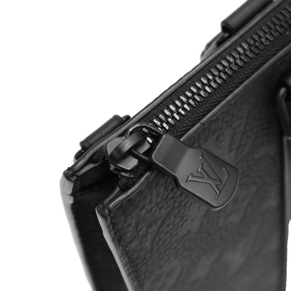 200010641019 12 Louis Vuitton Neverfull MM URS FISCHER Tote Leather Monogram Black