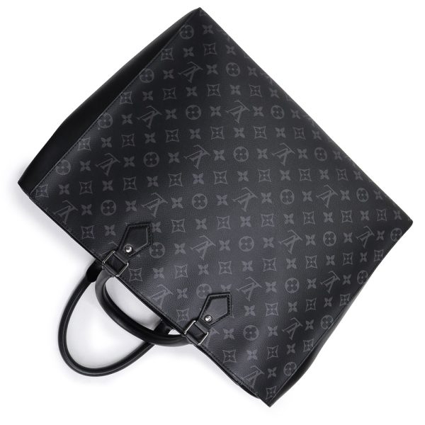 200010642019 6 Louis Vuitton Grand Sac Tote Handbag Monogram Eclipse Black