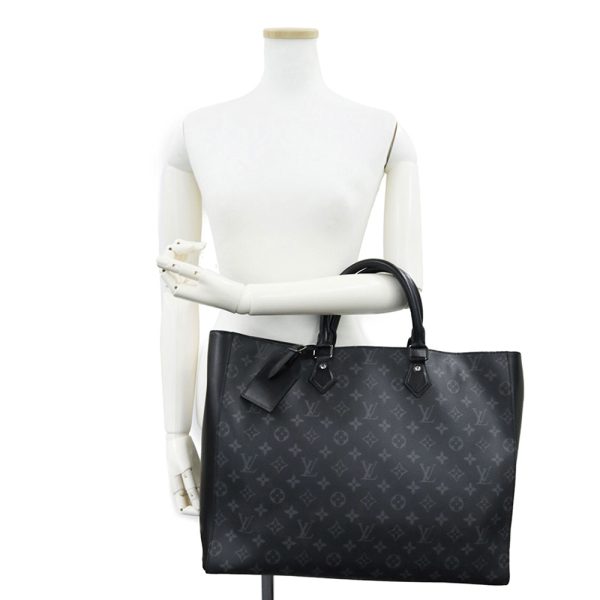 200010642019 8 Louis Vuitton Grand Sac Tote Handbag Monogram Eclipse Black