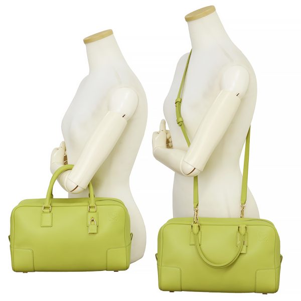 200010652019 8 Loewe Amazona 28 Crossbody Calfskin Leather Lime Green