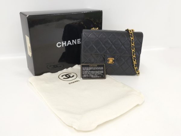 2000111259800110 10 Chanel Mini Matelasse Chain Shoulder Bag Coco Mark Leather Black