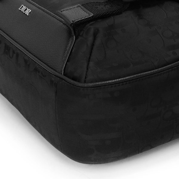 200011567019 10 Dior Explorer Messenger Bag Calfskin Fabric Black