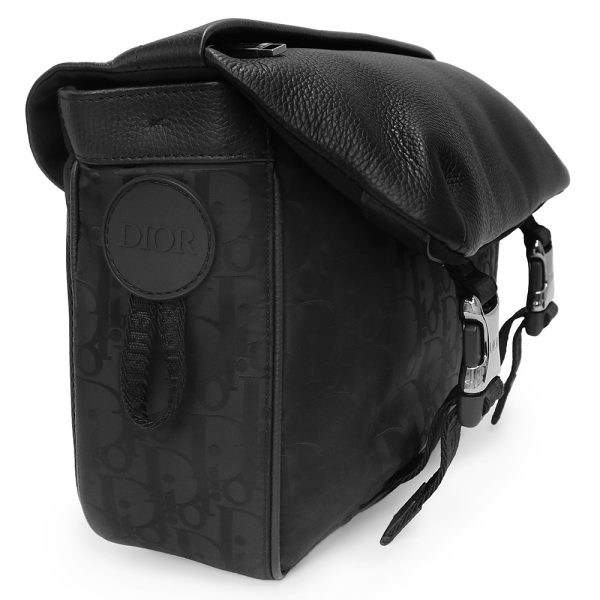 200011567019 5 Dior Explorer Messenger Bag Calfskin Fabric Black