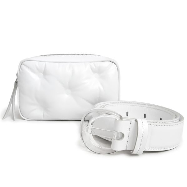 200011599019 2 Maison Margiela Glam Slam Waist Belt Bag White