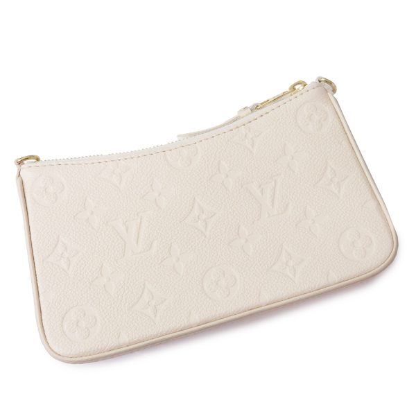 200011728019 6 LOUIS VUITTON Easy Pouch Chain Bag Monogram Empreinte Leather White