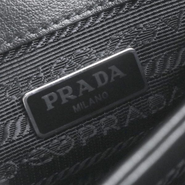 200011817019 10 Prada Chain Shoulder Bag Soft Calf Nero Black