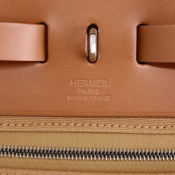 200011823019 9 Hermes Ale Bag Zip 39 MM Shoulder Handbag Vash Hunter Leather Gold